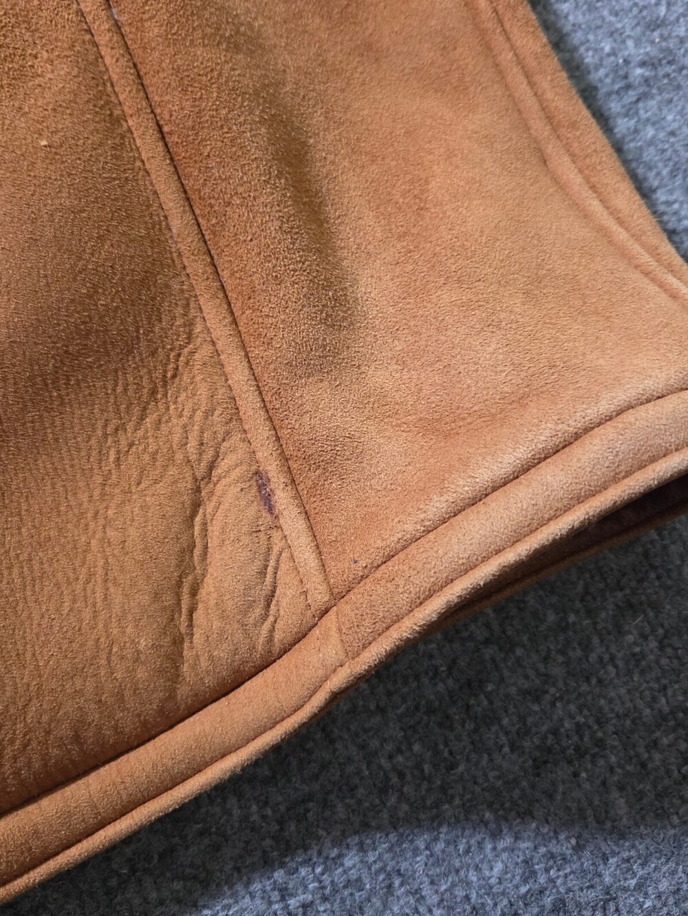 Vintage Lone Pine Shearling Coat 48 Real Leather Sheepskin - Picture 8 of 15